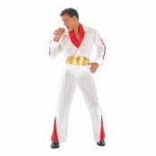 Elvis med Guldbälte Maskeraddräkt - One size