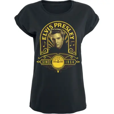 Elvis Presley T-shirt - Studio Portrait - XS XXL - för Dam - svart