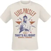 Elvis Presley T-shirt - That's All Right - S 3XL - för Herr - naturfärgad