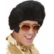 Guldfärgade Elvis-Glasögon med Polisonger