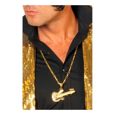 Guldkedja med Gitarr