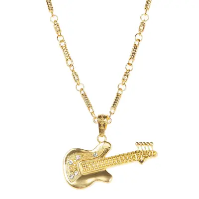 Guldkedja med Gitarr