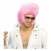 Rosa Elvis Peruk - One size