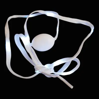 Blinkande Skosnören - Vit