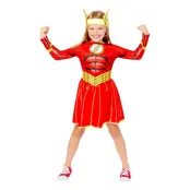 The Flash Girl Barn Maskeraddräkt - Large