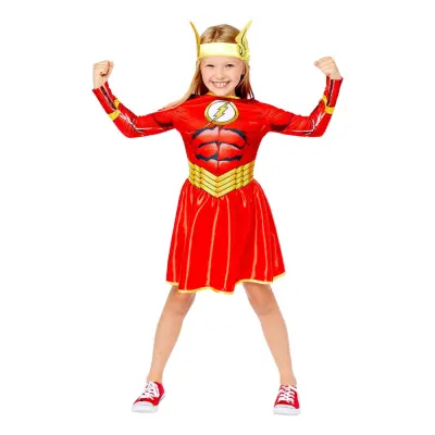 The Flash Girl Barn Maskeraddräkt - X-Small