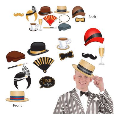 20-talet Foto Props - 12-pack