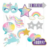 Fotoprops Happy Birthday Unicorn - 10-pack