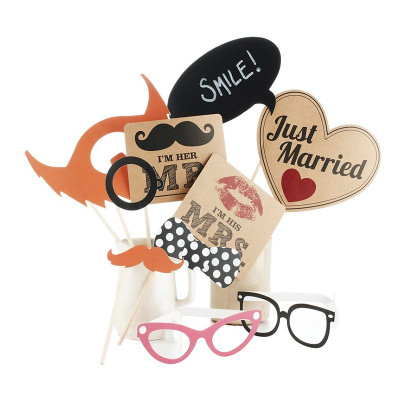 Foto Props Just Married - 10-pack