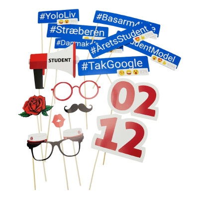 Fotoprops DK Student Röd