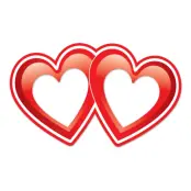 Fotoprops Fotoram Hjärtan - 1-pack