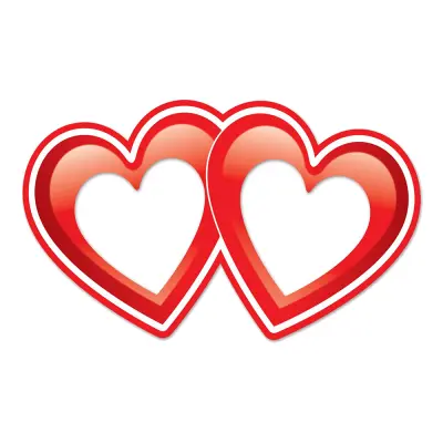 Fotoprops Fotoram Hjärtan - 1-pack