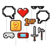 Fotoprops Gaming Party - 10-pack