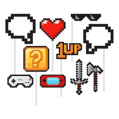 Fotoprops Gaming Party - 10-pack