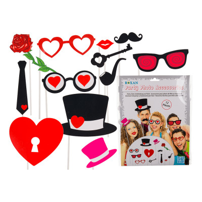 Fotoprops Kärlek - 12-pack