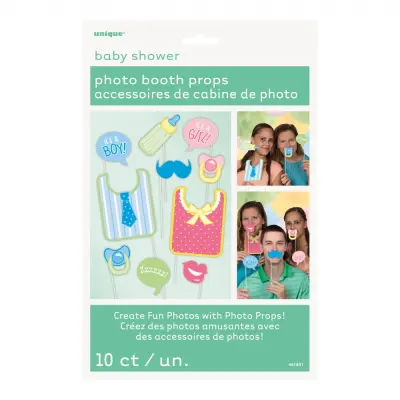 Fotoprops på Pinne Babyshower - 10-pack