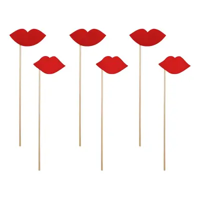 Fotoprops på Pinne Läppar - 6-pack