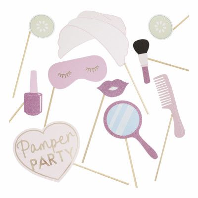 Fotoprops Pamper Party Rosa