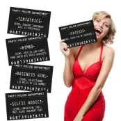 Mug Shot Party Fotoprops - 20-pack