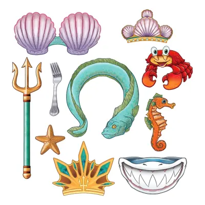 Fotoprops Sjöjungfru - 10-pack