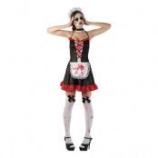 French Maid Blodig Maskeraddräkt - One size