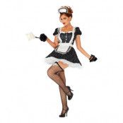 Söt French Maid Deluxe Maskeraddräkt - X-Large