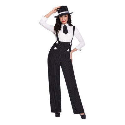 Gangster Tjej Maskeraddräkt - Small