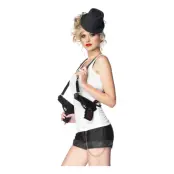 Hängslen Gangster med Fejkpistoler Deluxe