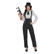 Kvinnlig Gangster Maskeraddräkt - Medium