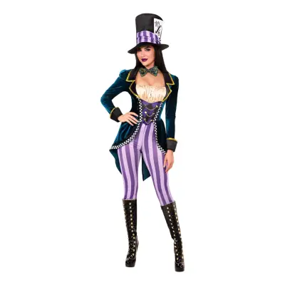 Mad Hatter Jumpsuit Deluxe Maskeraddräkt - Medium