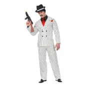 Gangster Vitrandig Maskeraddräkt - Medium