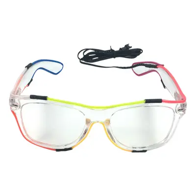 El Wire Flerfärgade Glasögon