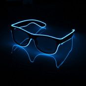 El Wire LED Glasögon - Blå