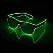 El Wire LED Glasögon - Grön