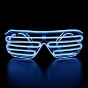 El Wire LED Glasögon Shutter - Vit