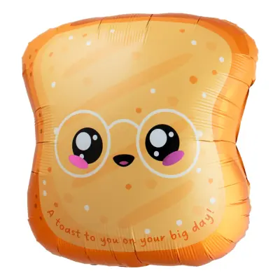 Folieballong Toast Kawaii