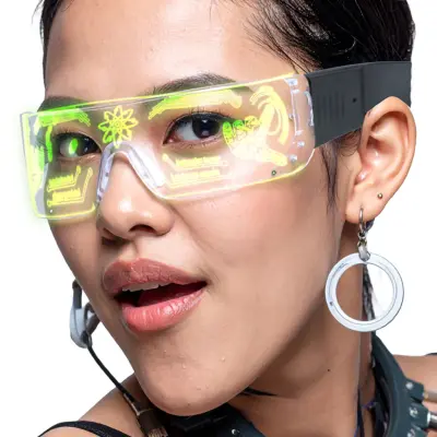 Futuristiska LED-glasögon - One size
