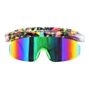 Glasögon 80's Svart/Lila - One size