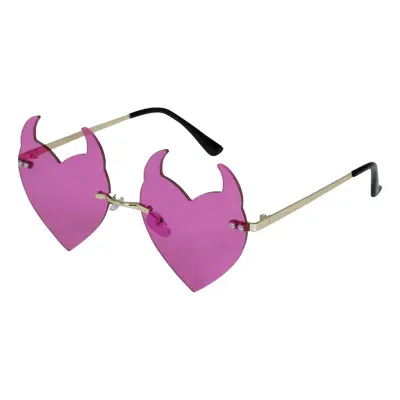 Glasögon Djävul Lila - One size