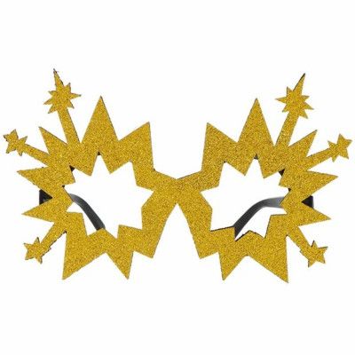 Glasögon Fyrverkeri Guldfärgad