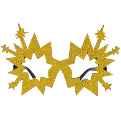 Glasögon Fyrverkeri Guldfärgad