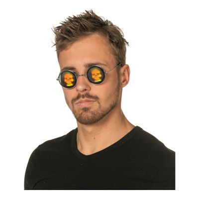 Glasögon Holografiska Dödskalle - One size