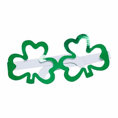 Glasögon i Papp St Patricks Day - 10-pack