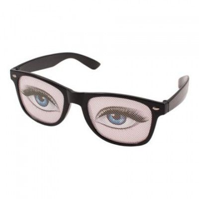 Glasögon med Kvinnoögon