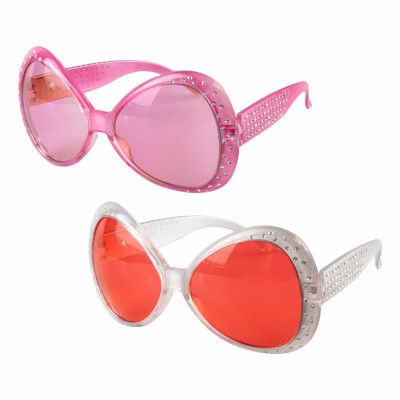 Glasögon med Strass - Rosa