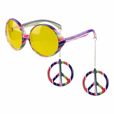 Glasögon Peace med Örhängen - ✓
