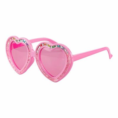 Glasögon Rosa Hjärtan med Stenar