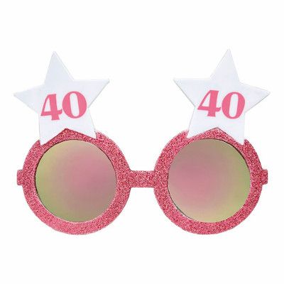 Glasögon Rosa med Stjärnor 40