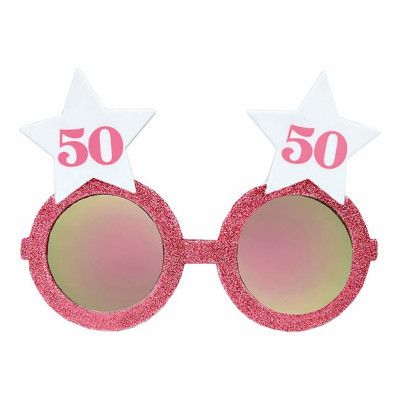 Glasögon Rosa med Stjärnor 50