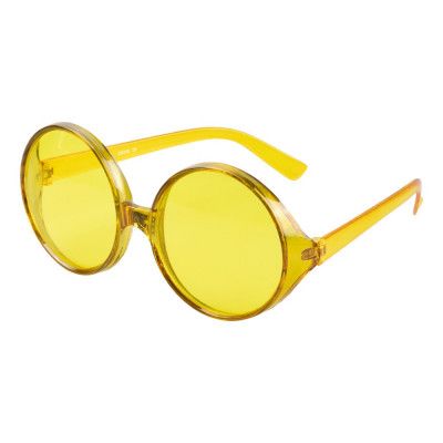 Glasögon Runda Stora Gula - One size